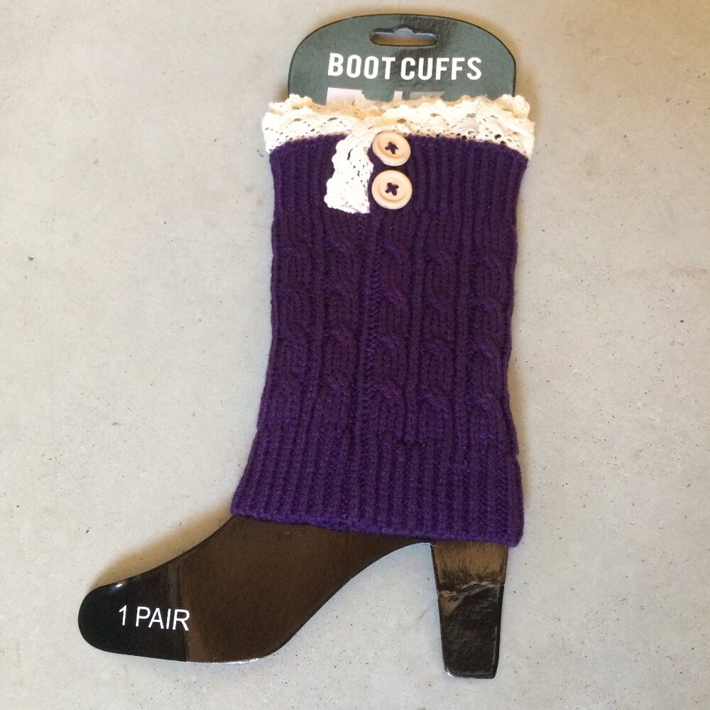 Purple Boot Cuffs NWOT